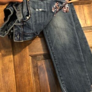 White House Black Market cropped jeans